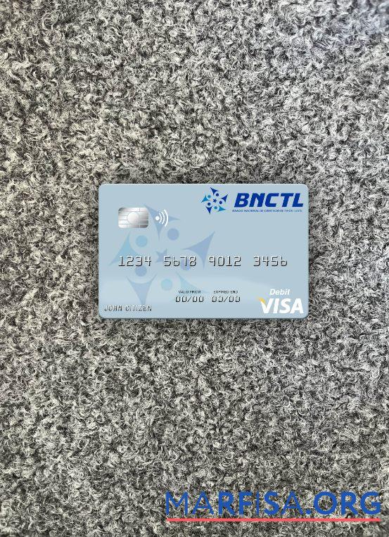 Printable Timor Leste Banco Nacional de Comércio de Timor Leste visa debit card photolook front sample